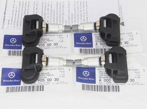 Set of 4 Mercedes-Benz Tire Pressure Monitoring Sensors (TPMS) – 433 MHz